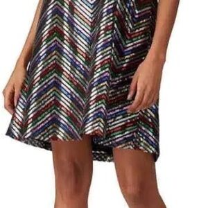Amanda Uprichard Multicolor Sequin Dress